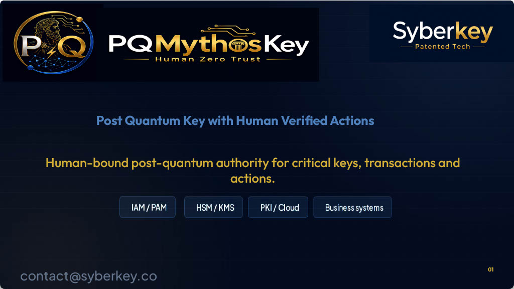 PQ Mythos Key — human identity infrastructure
